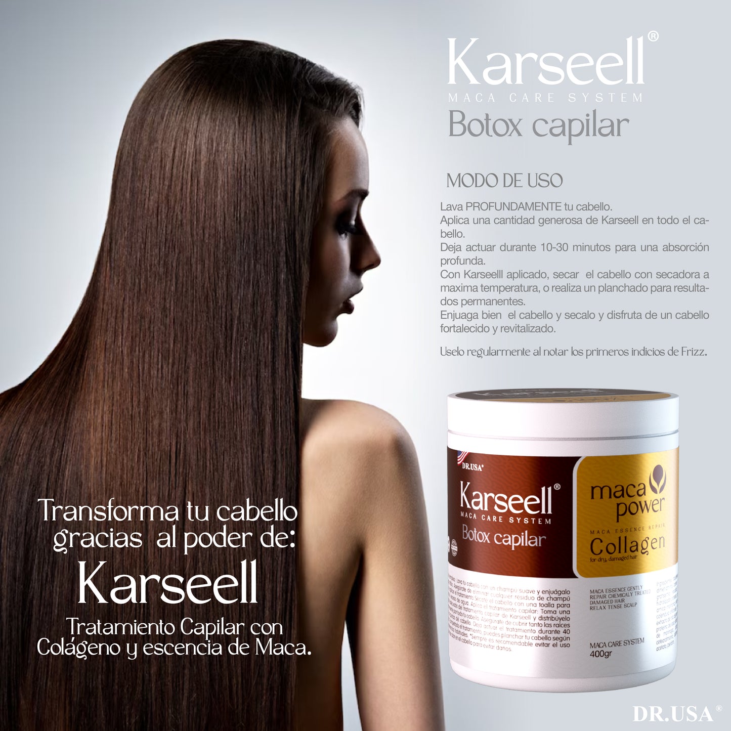 💥 Karseell® BOTOX CAPILAR ¡Devuélvele la vida a tu cabello en minutos! 💆‍♀️✨