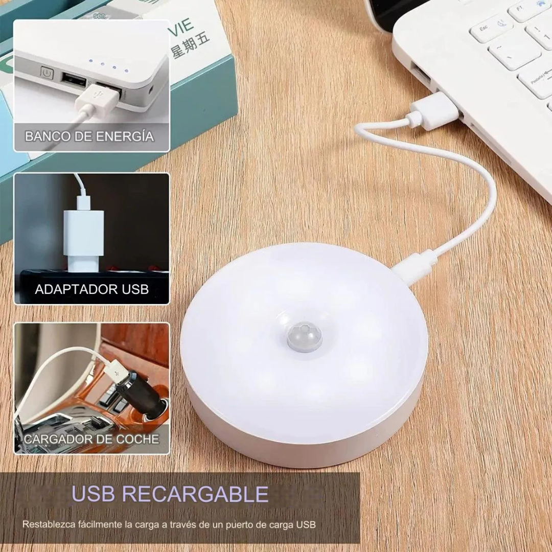 Lámpara LED Recargable Sensor Movimiento
