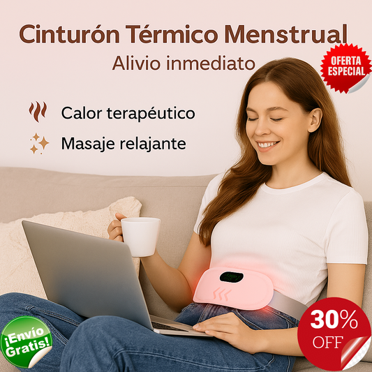 🌸💗 Cinturón Térmico Menstrual 👉 Alivio inmediato para cólicos menstruales