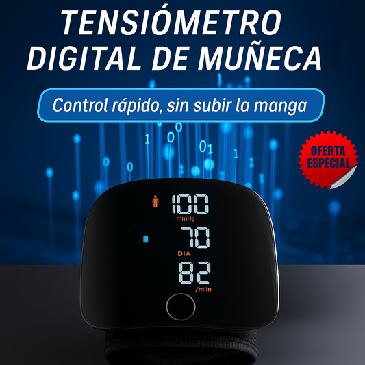 🩺Tensiómetro Digital de Muñeca™  -👉 “Controla tu presión en segundos, sin ayuda y sin incomodidades.”