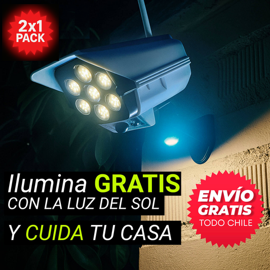 🌞 Foco Solar Tipo Cámara™ –  👉 Seguridad e Iluminación GRATIS