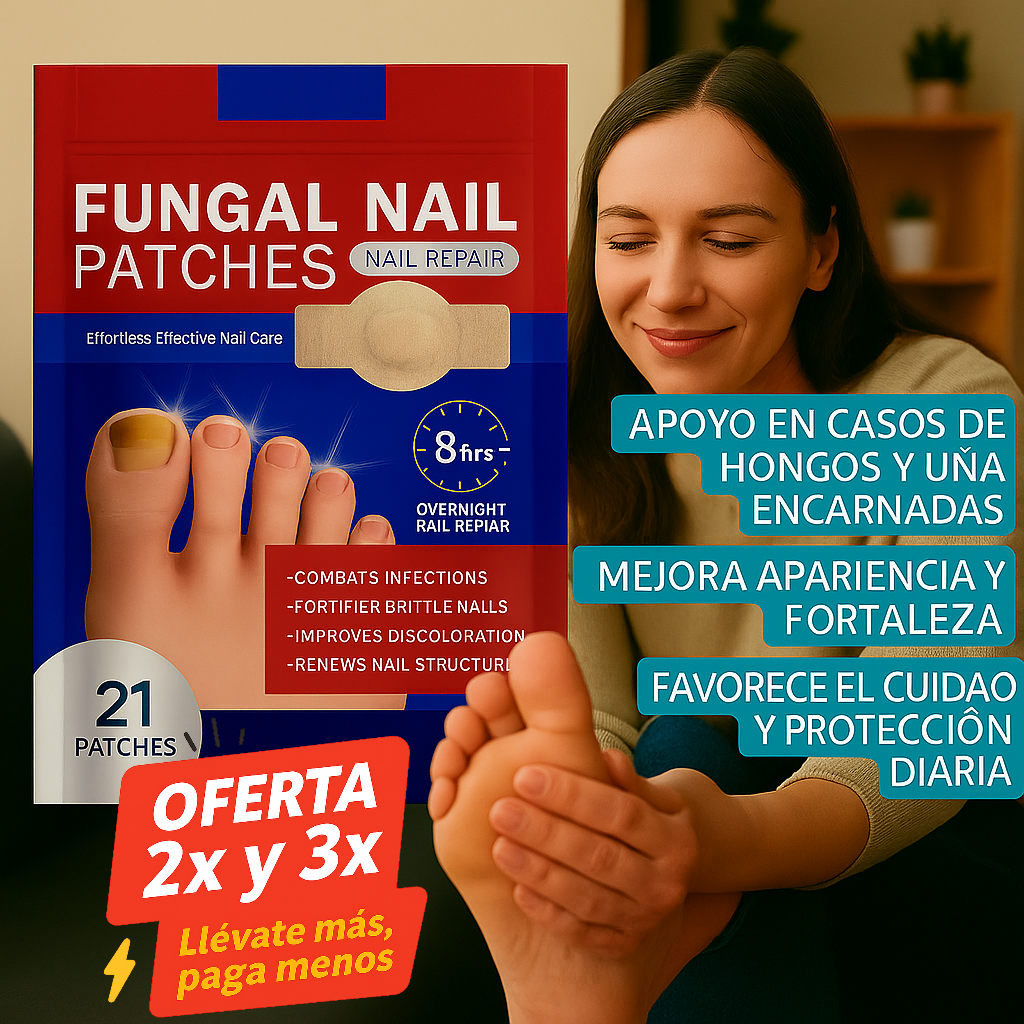 🦶 NailPatch®  21 uni 👉  Mejora el aspecto y fortaleza de tus uñas