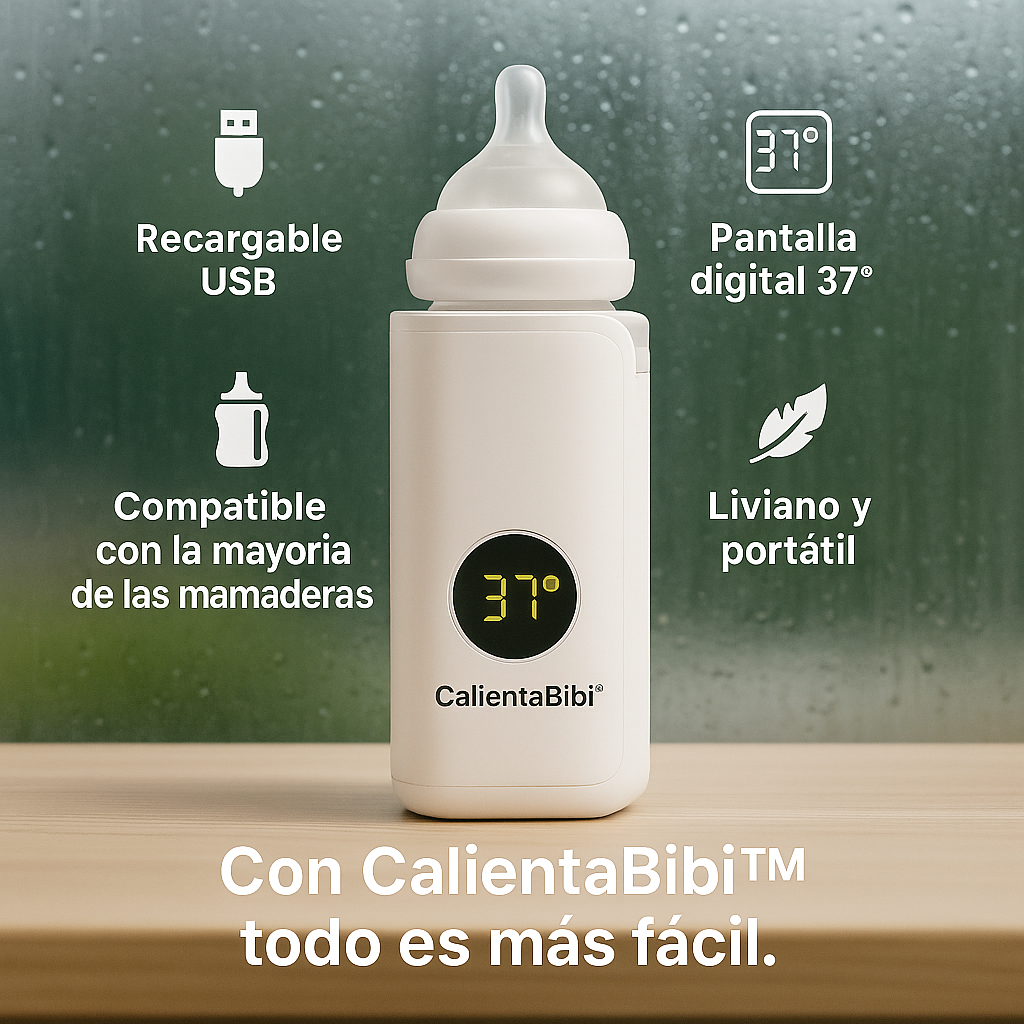 🔥🍼 CalientaBibi™ – 👉 Calor portátil, mamadera siempre lista.