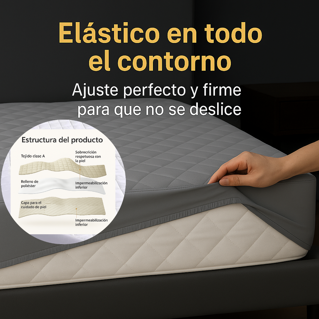 Cubrecolchón™ – Protector Impermeable y Acolchado