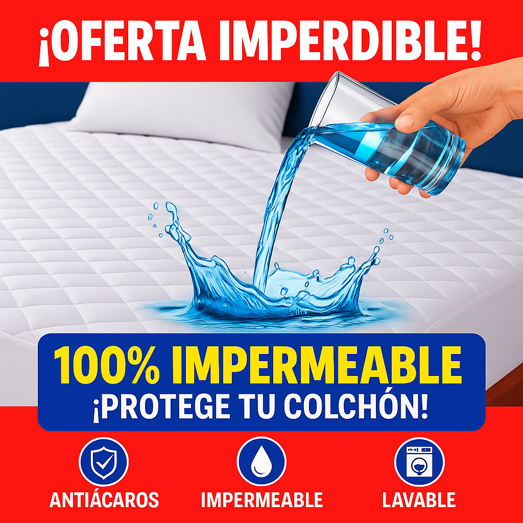 Cubrecolchón™ – Protector Impermeable y Acolchado