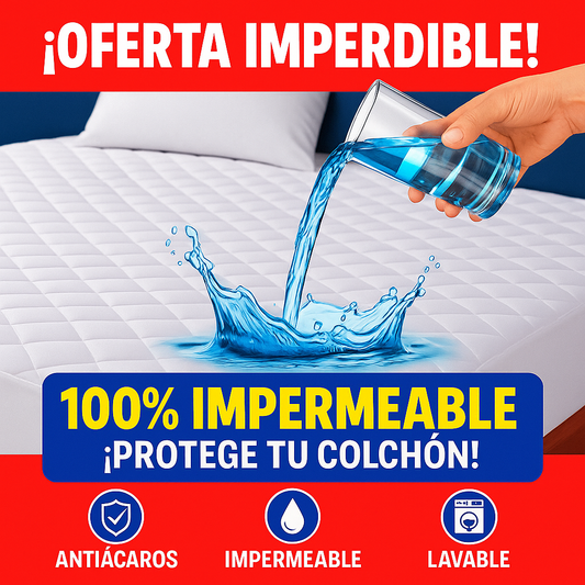 Cubrecolchón™ – Protector Impermeable y Acolchado