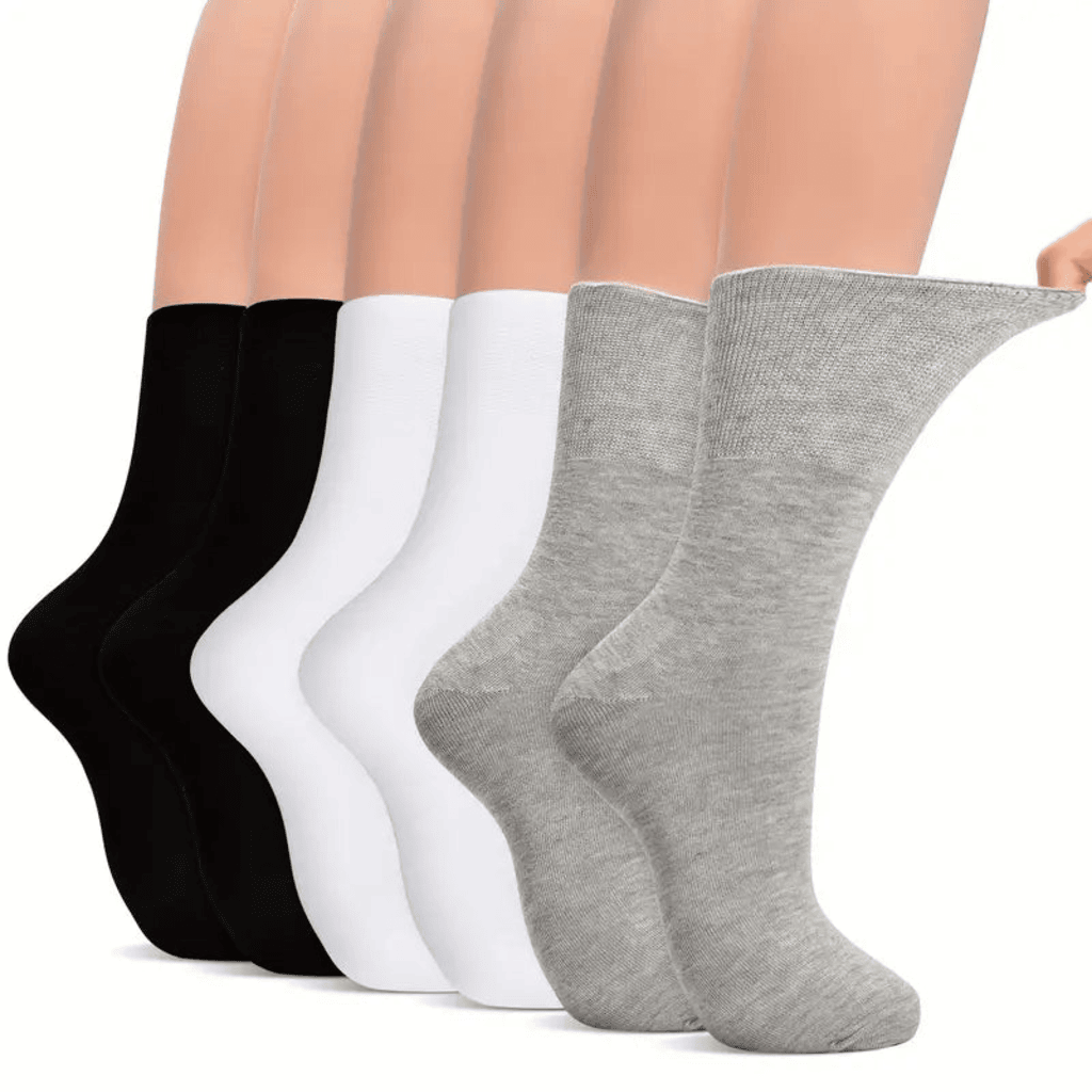 🧦 Diacare™ – Pack 12 uni.  👉 Calcetines sin costura para pies sensibles