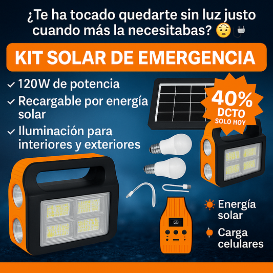 💡KIT DE ENERGIA SOLAR🔋 - “Una luz en tu emergencia.”