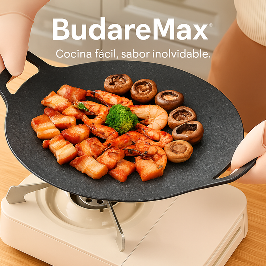 🥘BudareMax™ –  👉  Cocina fácil, sabor inolvidable.