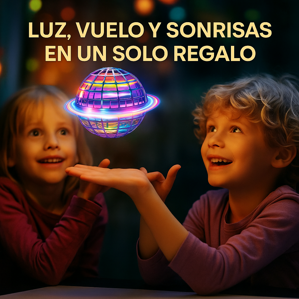 🛸 Pelota Voladora LED RGB Mini Drone - 👉 "Trucos y acrobacias en tus manos."