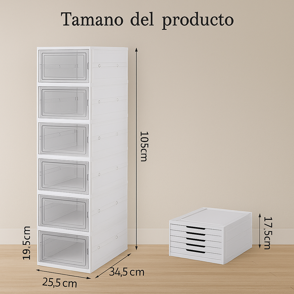 👟 Zapatero Plegable 6 Niveles -👉  Despídete del desorden y mantén tu hogar limpio y organizado.